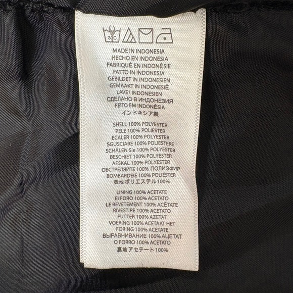 Michael‎ Kors Zip Front Dress Metallic Print Black Silver Sleeveless - Picture 7 of 8